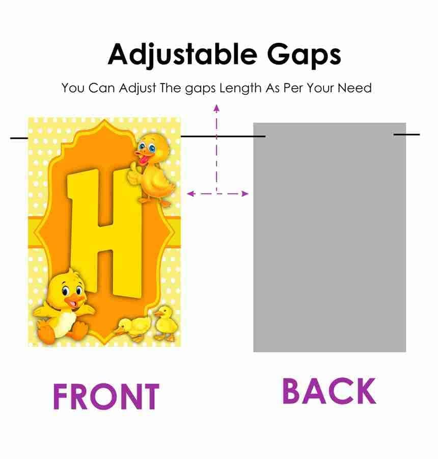 Balloonistics Duck Theme Happy Birthday Banner - "One Lucky Duck" Rubber Ducky Bunting - Premium Cardstock Yellow Ducky & Bubble Birthday Decoration with Ribbons, Whimsical Splish Splash Party Backdrop (Happy Birthday Banner) thumbnail 4