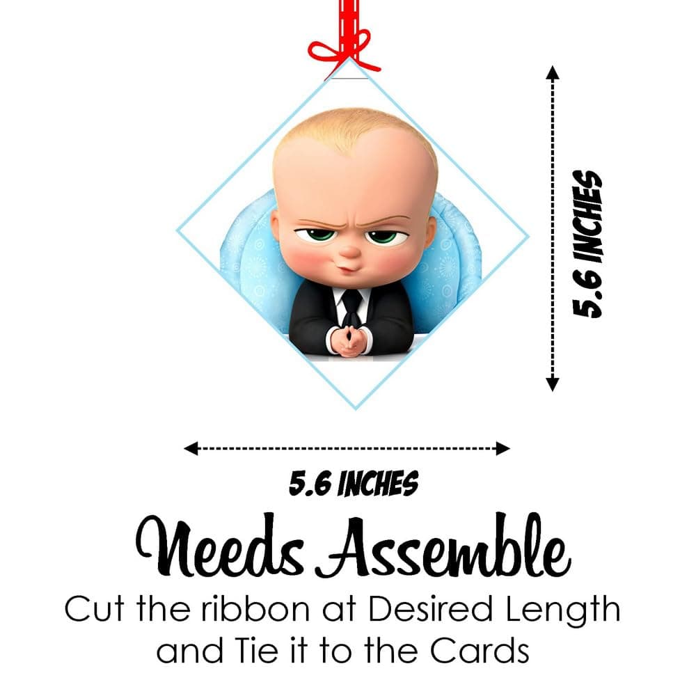 Balloonistics Baby Boss Theme Hanging Decorations Double-Sided Cardstock Party Hangings with Ribbons Decor for Boys Birthday (Hangings - Pack of 12) thumbnail 7