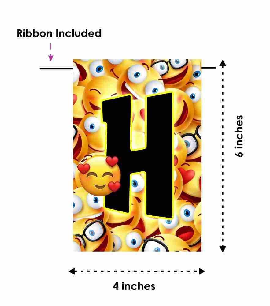 Balloonistics Smiley Face Happy Birthday Banner – Vibrant Yellow Retro Aesthetic Bunting – Premium Cardstock "Happy Vibes" Party Decorations for Kids & Adult Birthdays thumbnail 6