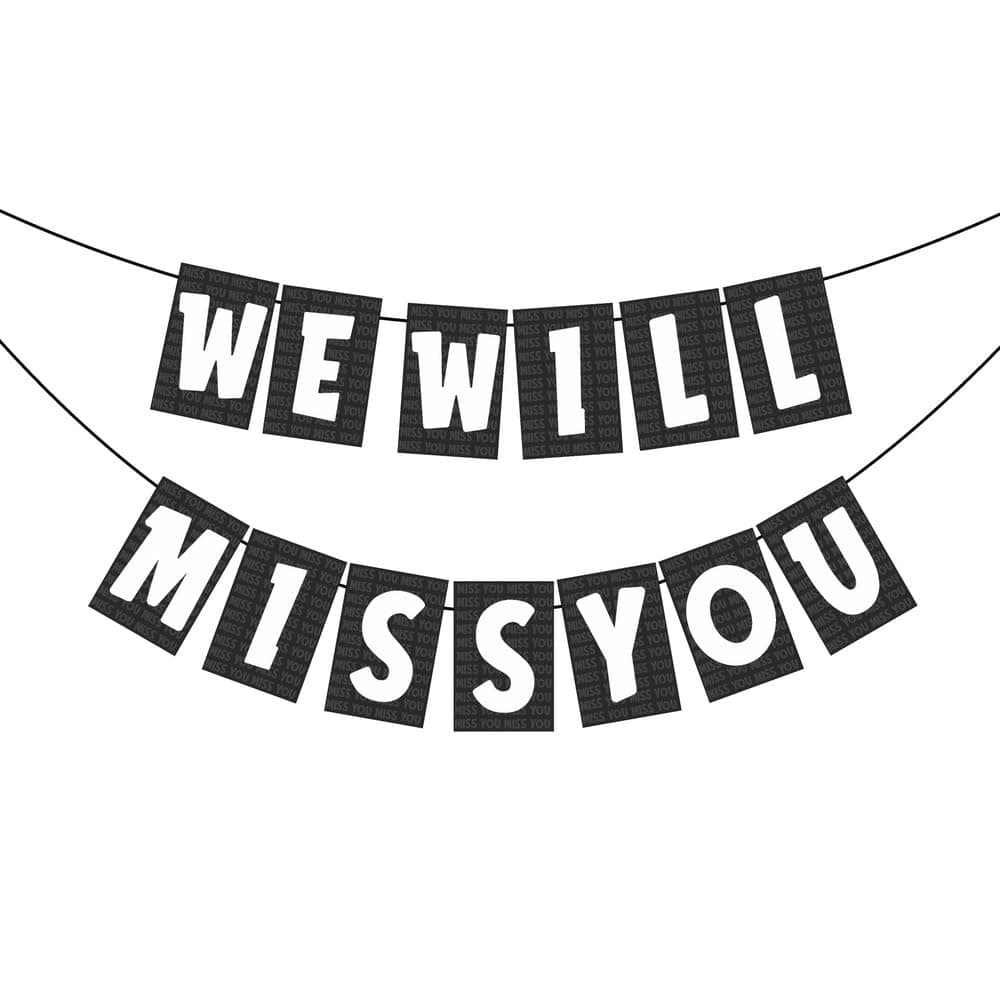 Balloonistics We Will Miss You Banner – Premium Cardstock Farewell Bunting for Goodbye, Retirement & Going Away Party Decoration thumbnail 2
