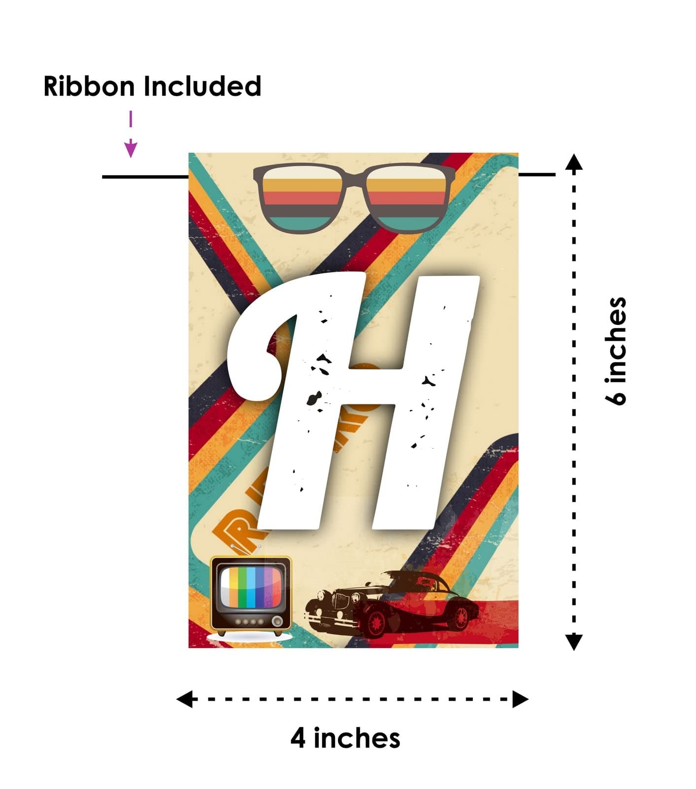 Balloonistics Retro 80s & 90s Theme Happy Birthday Banner - Neon & Pastel Cardstock Bunting for Old School Vibes - Cassette Tape, Disco & Arcade Party Decorations, Throwback Backdrop thumbnail 5