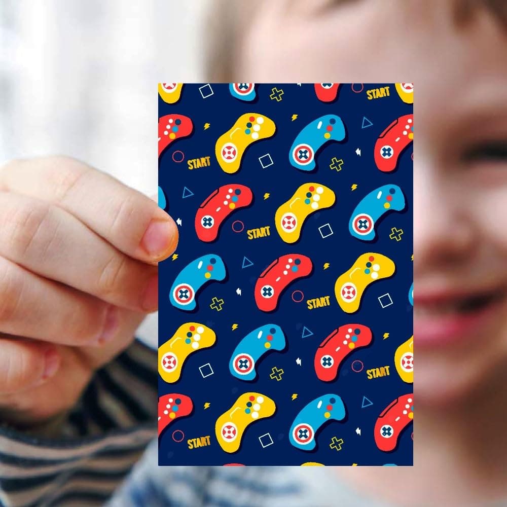 Balloonistics Video Game Birthday Invitation Cards with Envelopes - Double-Sided Cardstock Party Invites - Gamer Theme Level Up Party Supplies for Kids & Boys, "You're Invited" Fill-In Cards (Invite Cards - Pack of 10) thumbnail 2