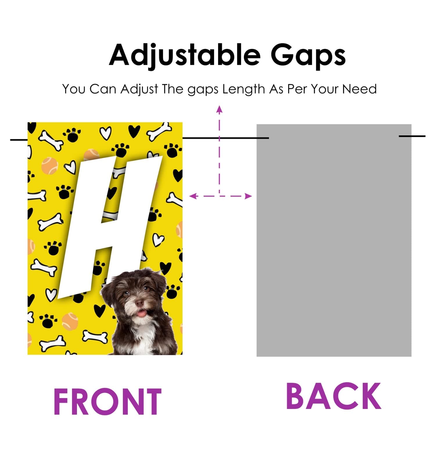 Balloonistics Dog Theme Happy Birthday Banner - Puppy & Paw Print Cardstock Bunting for Kids and Pet Birthdays - Let’s Paw-ty & Doggy Theme Party Supplies, Animal Lover Backdrop thumbnail 4