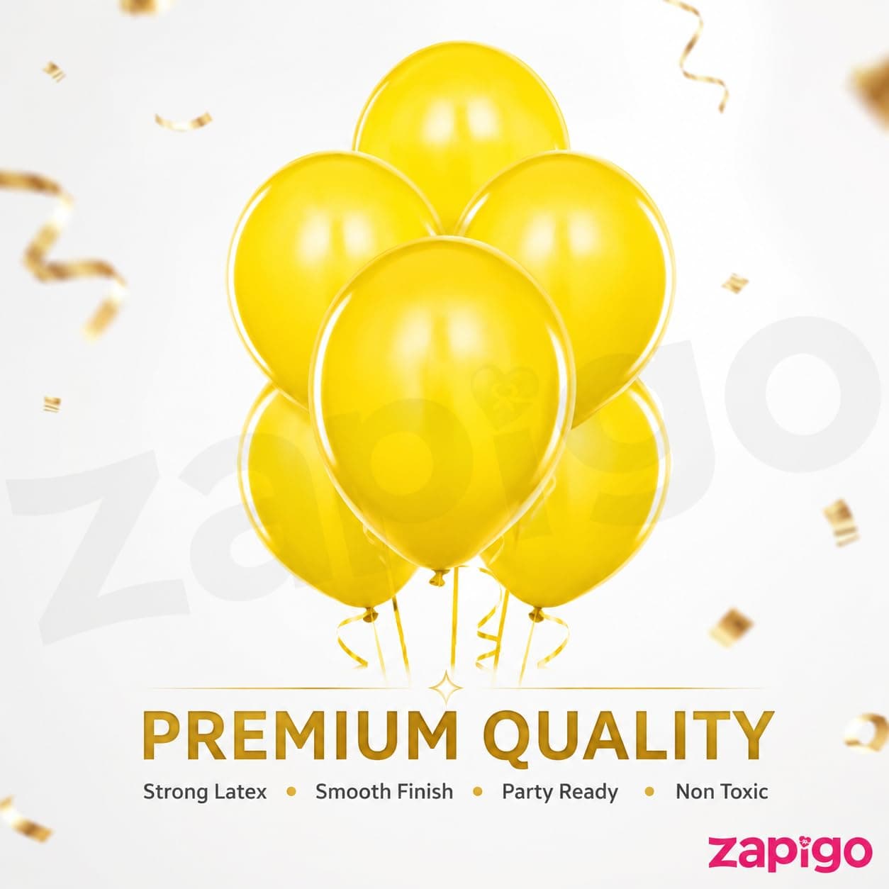 Balloonistics 10 Inch (Pack Of 50) Balloons for Birthday Decoration, Decoration for Weddings, Engagement, Baby Shower, 1st Birthday, Anniversary Party, Birthday Party supplies (Yellow) thumbnail 2