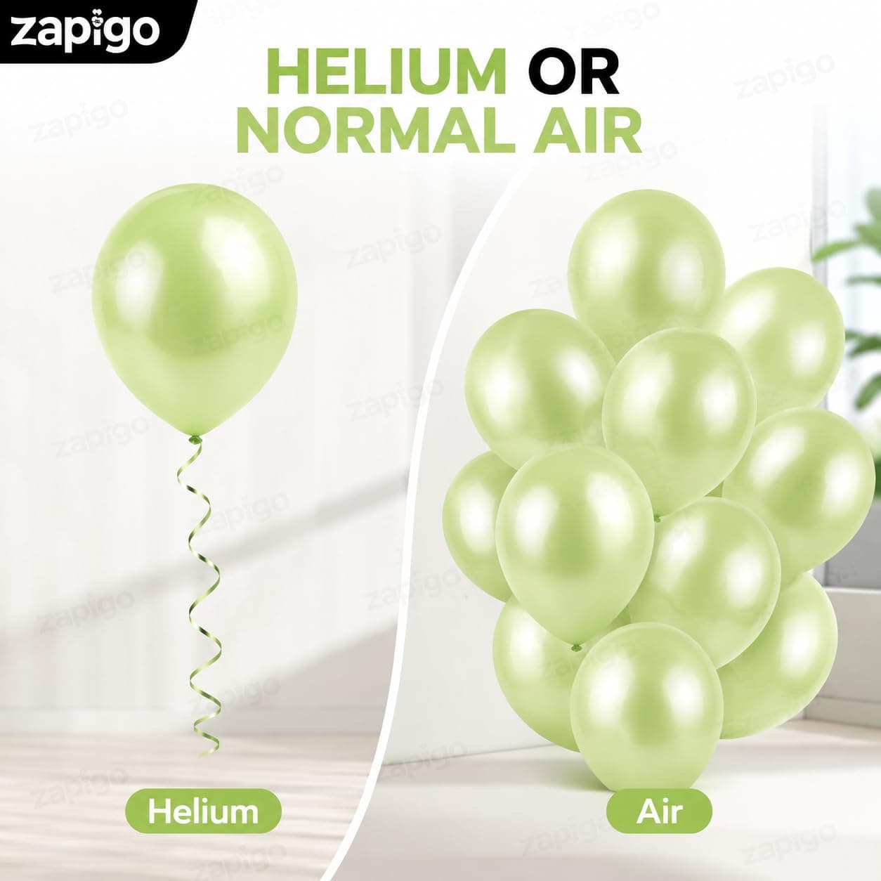 Balloonistics 10 Inch (Pack Of 50) Balloons for Decoration, Decoration for Weddings, Engagement, Baby Shower, 1st Birthday, Anniversary Party, Birthday Party supplies (Kiwi Green) thumbnail 4