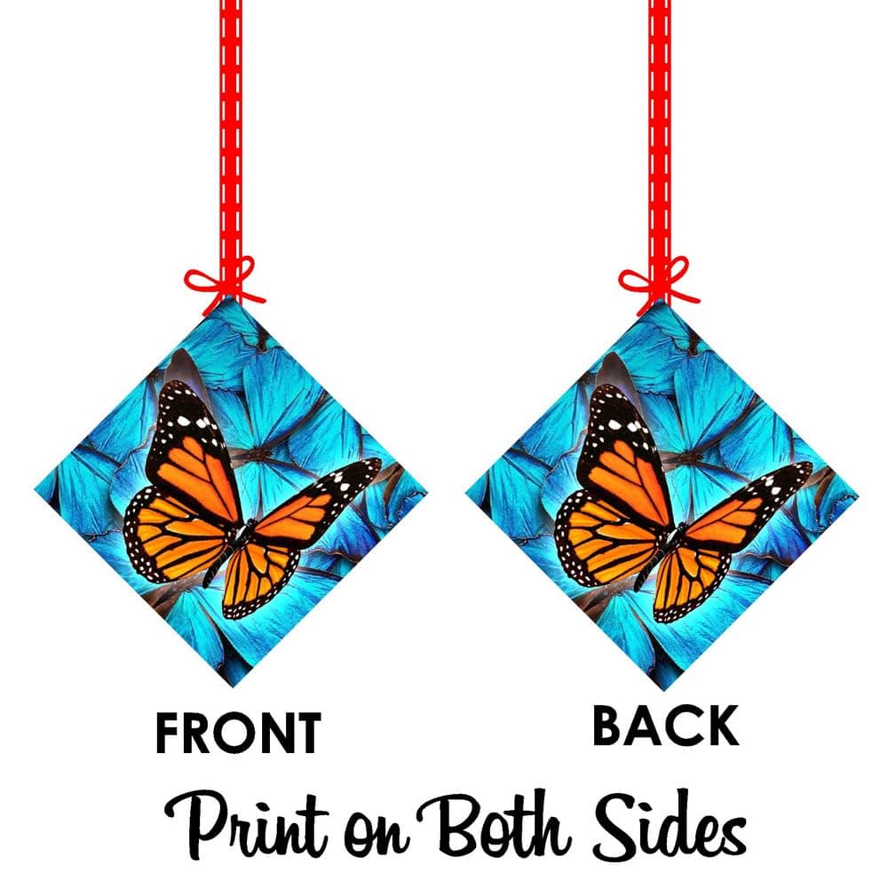 Balloonistics Butterfly Theme Birthday Hanging Decorations - Pack of 12 Double-Sided Cardstock Cutouts - Pink, Gold & Purple Enchanted Garden Party Decor, Whimsical Butterfly Ceiling Hangings (Hangings - Pack of 12) thumbnail 8