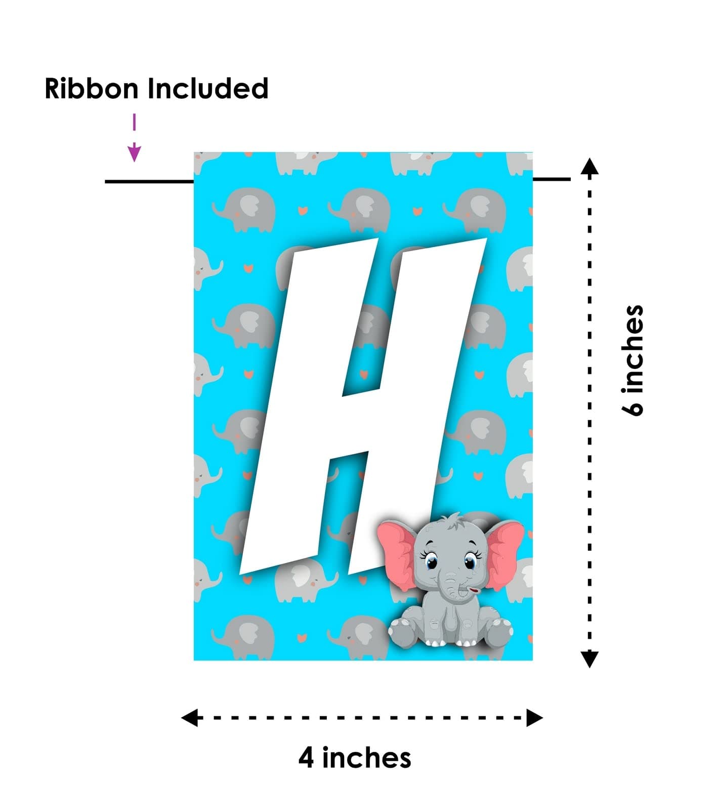 Balloonistics Blue Elephant Theme Happy Birthday Banner – Gentle Giant Safari Bunting – Premium Cardstock Decorations for Boy’s 1st Birthday and Elephant theme thumbnail 6
