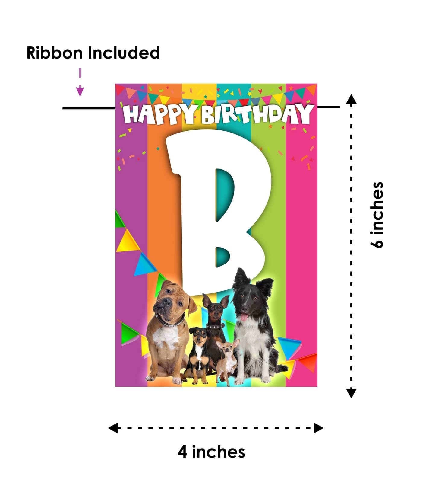 Balloonistics Bow Bow Party Birthday Banner - Puppy Dog & Paw Print Cardstock Bunting for Kids Birthday Decorations - Doggy & Pet Theme Party Supplies, Puppy Lover Backdrop thumbnail 5
