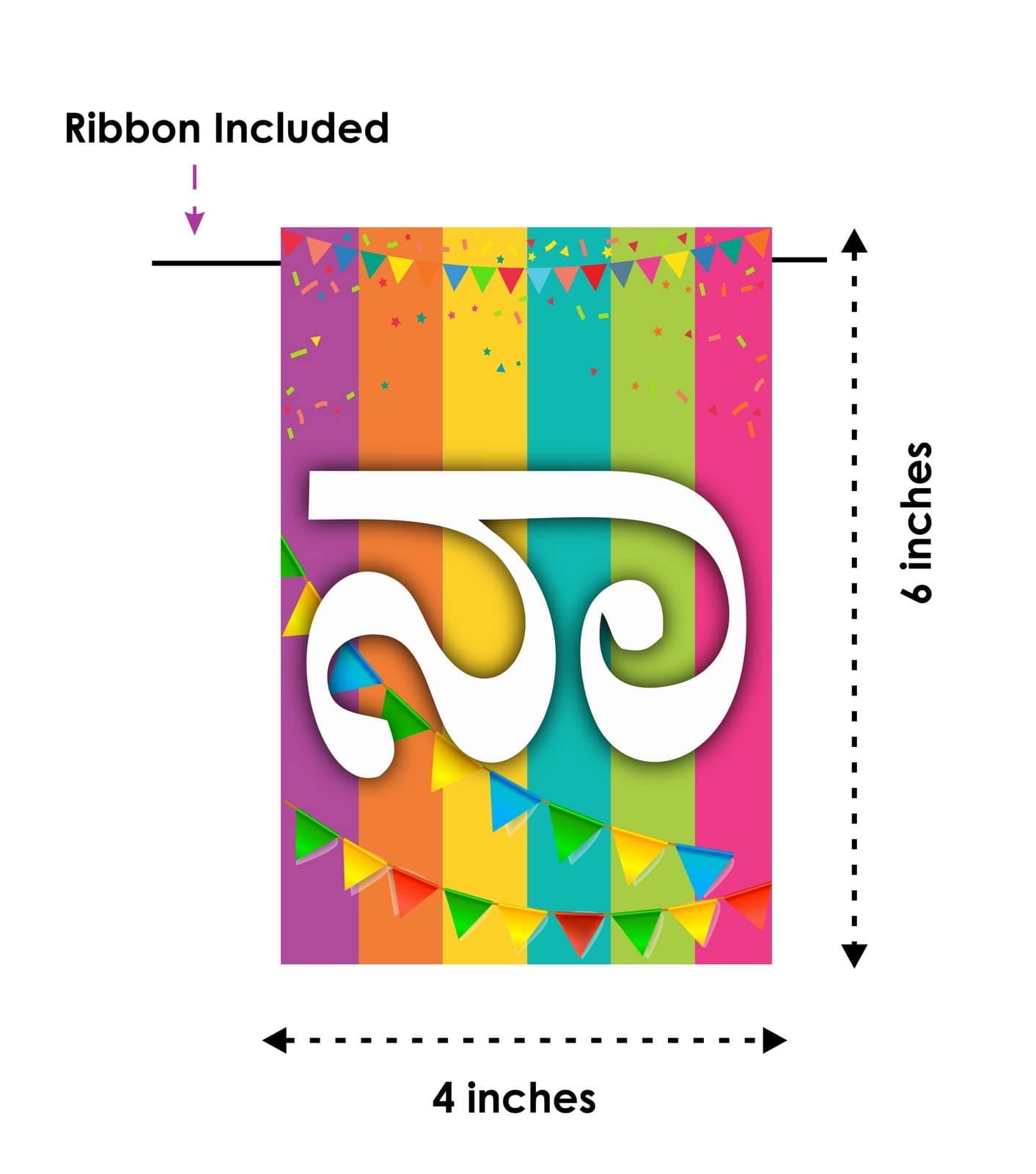 Balloonistics Kannada Naming Ceremony Banner - Namakarana Samarambha Cardstock Bunting - Traditional Karnataka Cradle Ceremony Decorations, Baby Naming Backdrop thumbnail 5