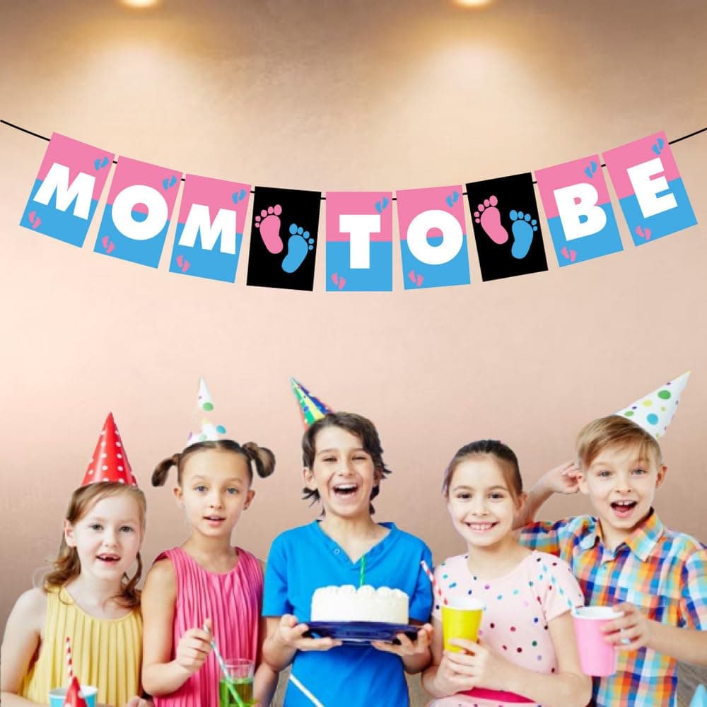 Balloonistics Mom to Be Baby Shower Banner – Premium Cardstock Bunting for Baby Shower, Maternity & Pregnancy Announcement Party Decoration thumbnail 3