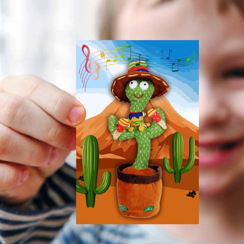 Balloonistics Talking Cactus Birthday Invitation Cards - Pack of 10 Premium Cardstock Fill-in-the-Blank Invites - Dancing Cactus Theme Party Supplies, Desert Fiesta "Stay Sharp" Celebration Announcements (Invite Cards - Pack of 10) thumbnail 2