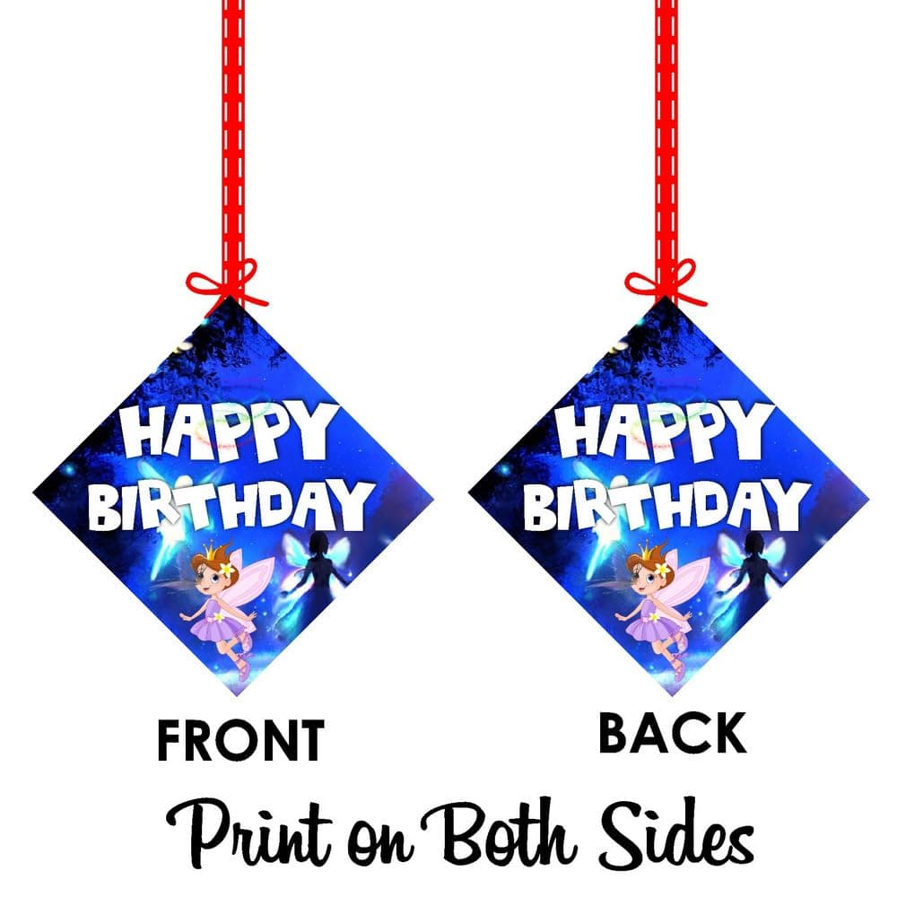 Balloonistics Fairy Theme Hanging Decorations - Pack of 12 Enchanted Forest Party Hangings - Premium Cardstock Magical Pixie, Garden Bloom & Butterfly Cutouts with Strings, Whimsical Birthday (Hangings - Pack of 12) thumbnail 8