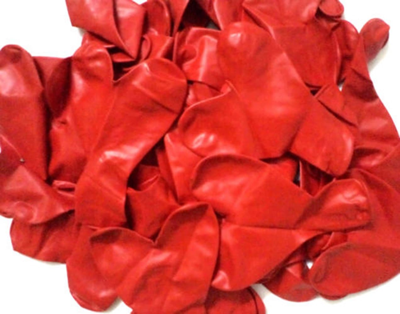 Balloonistics Heart Shaped Red & White Balloons – Pack of 50 Party Balloons for Valentine's, Anniversaries & Celebrations thumbnail 2