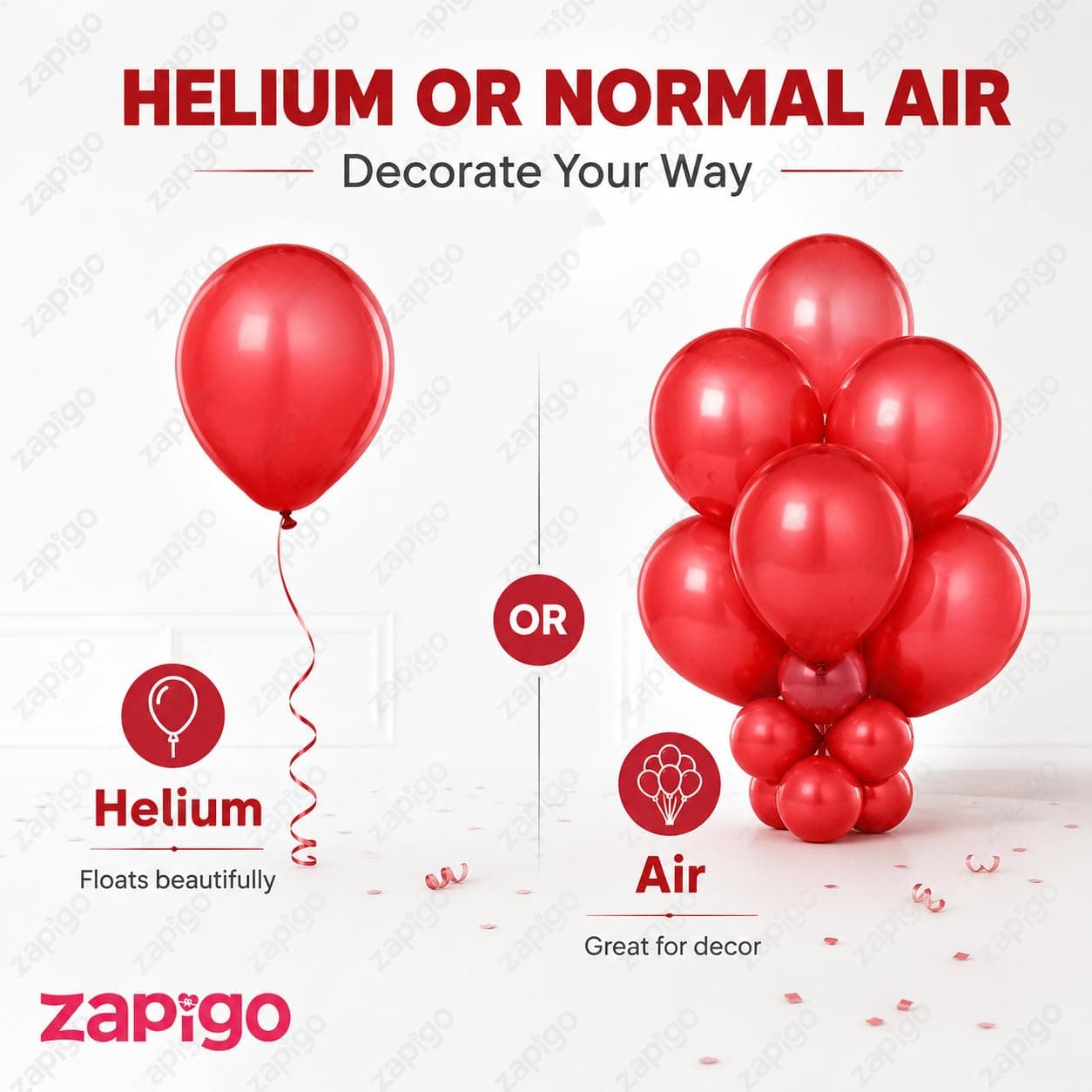 Balloonistics 25-Pack Metallic Pearl Finish Red Latex Balloons – Shiny Bold Red Balloons for Birthday, Valentine’s Day, Christmas & Vibrant Party Decoration thumbnail 4
