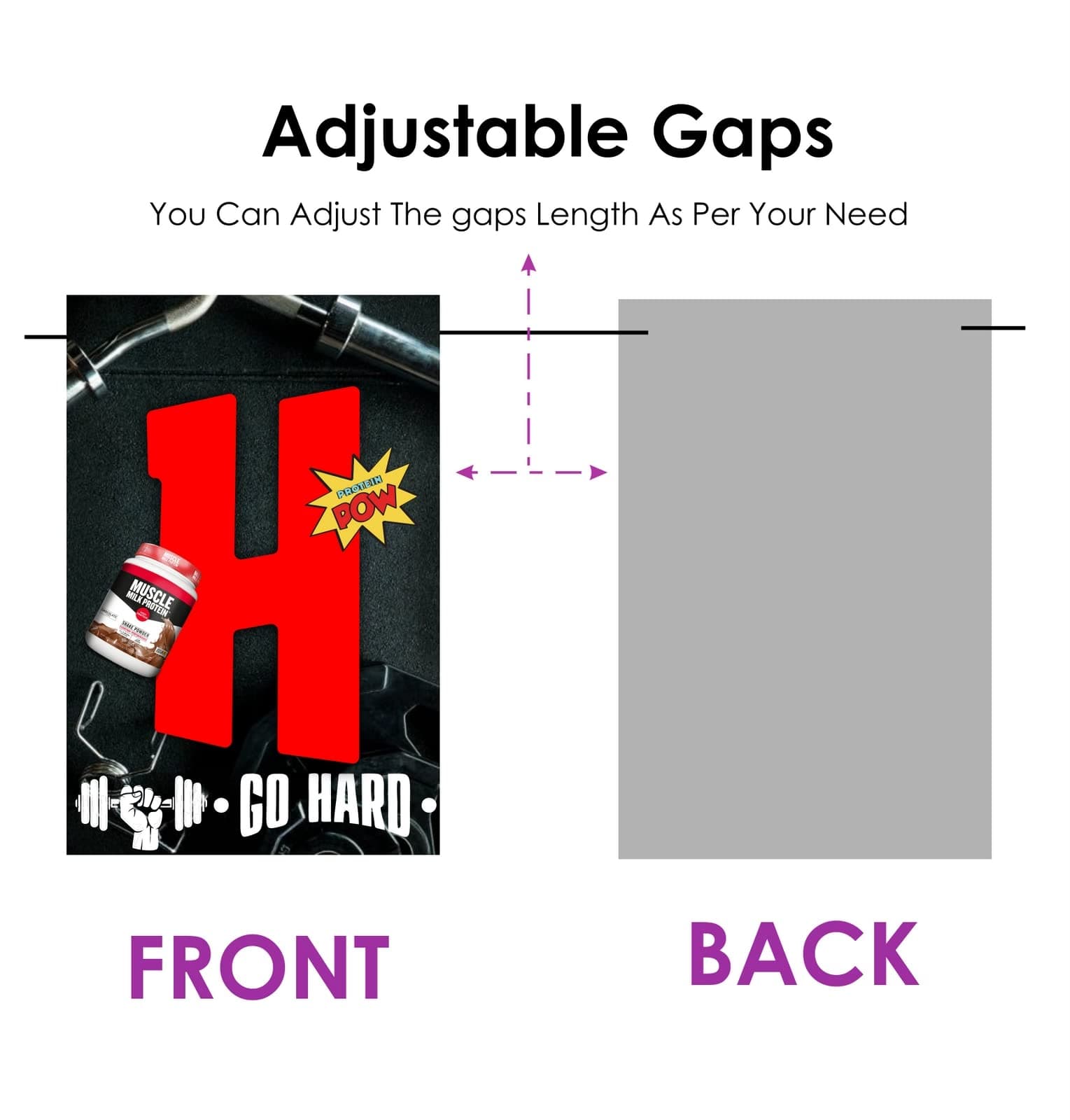 Balloonistics Gym Theme Happy Birthday Banner - Fitness & Bodybuilding Cardstock Bunting for Gym Rats - Weightlifting, Crossfit & Workout Party Decorations thumbnail 5