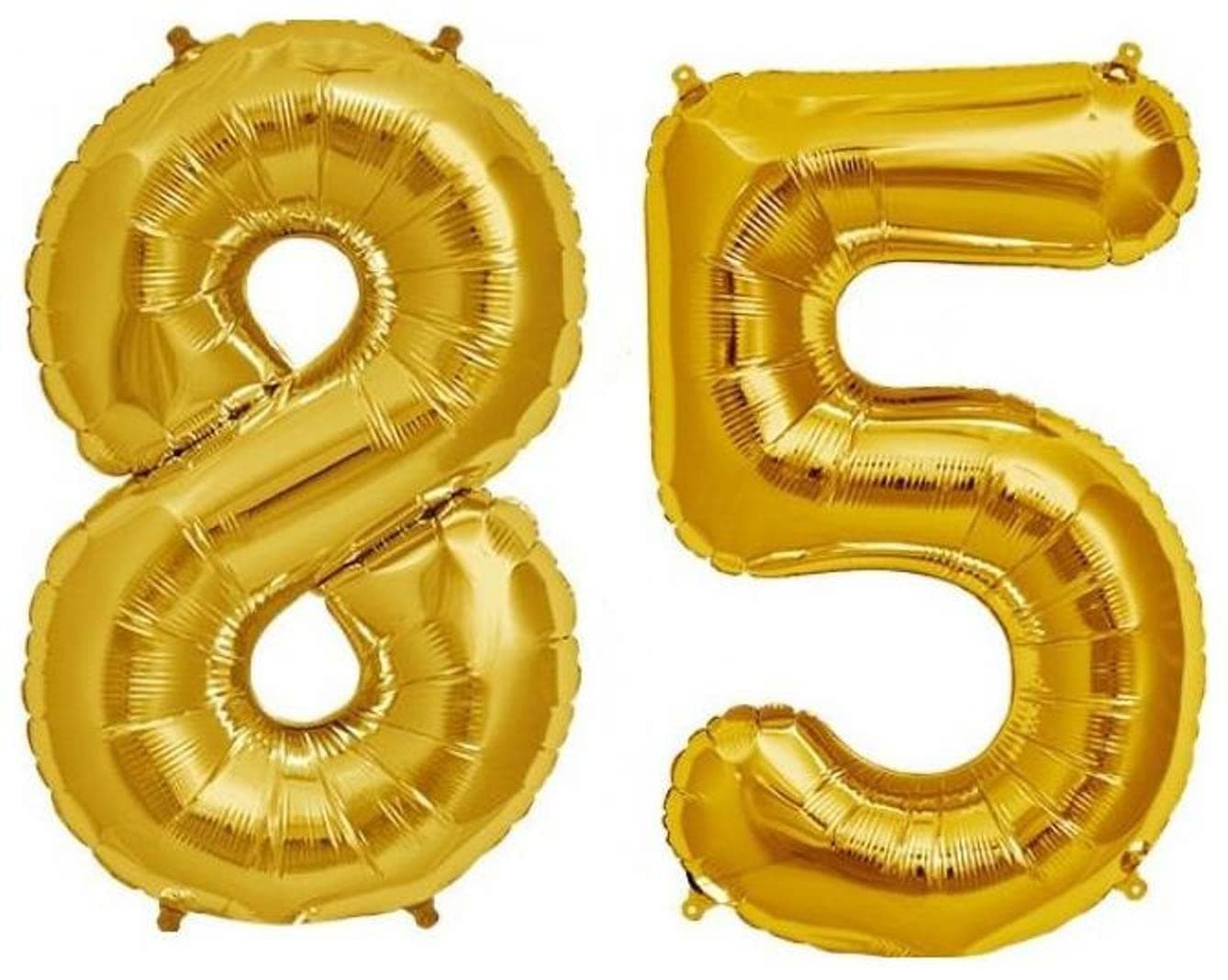 Balloonistics Gold Foil Number 85 Balloon – 16 Inch Golden Foil Number for Custom Age, Year & Phrase Party Decoration (Number 85) thumbnail 1