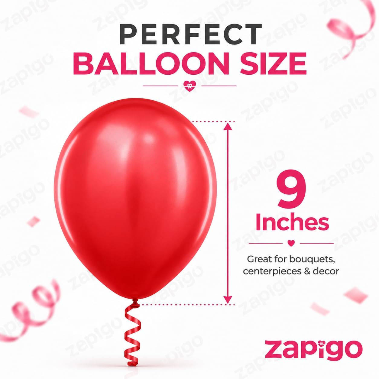 Balloonistics 10 Inch HD Metallic Shiny Balloons for Birthday Decoration, Decoration for Weddings, Engagement, Baby Shower, 1st Birthday, Anniversary, Birthday Party (Pack Of 50) (Red) thumbnail 3