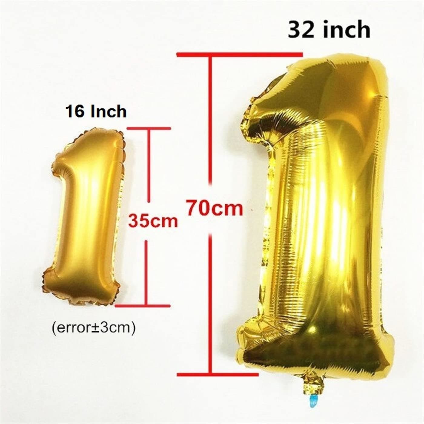 Balloonistics Gold Foil Number 96 Balloon – 16 Inch Golden Foil Number for Custom Age, Year & Phrase Party Decoration (Number 96) thumbnail 3