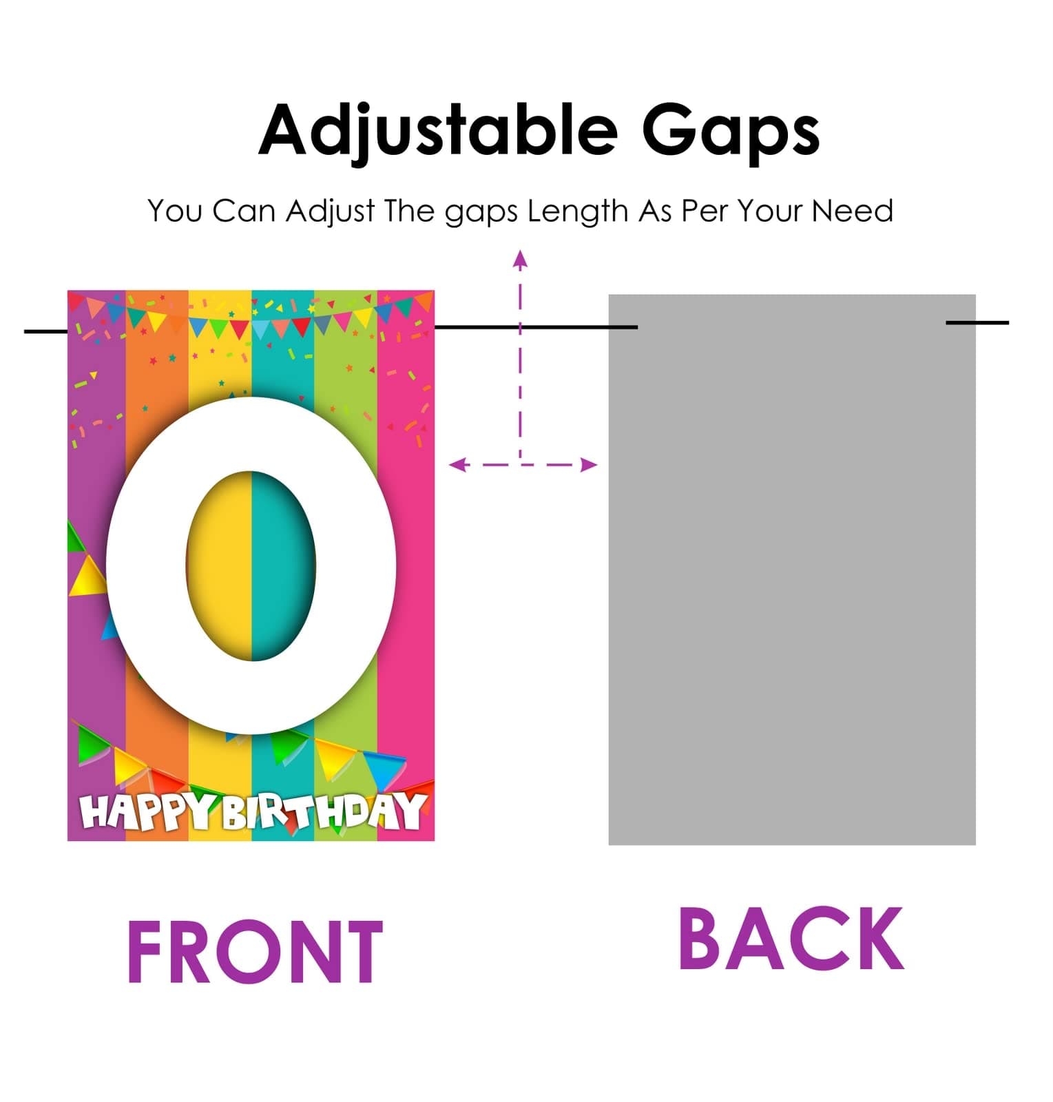Balloonistics Old and Bald Happy Birthday Banner - Funny "Age & Hairline" Cardstock Bunting for Him - Over the Hill, Retirement & Milestone Birthday Humor Decorations, Comedy Backdrop thumbnail 3