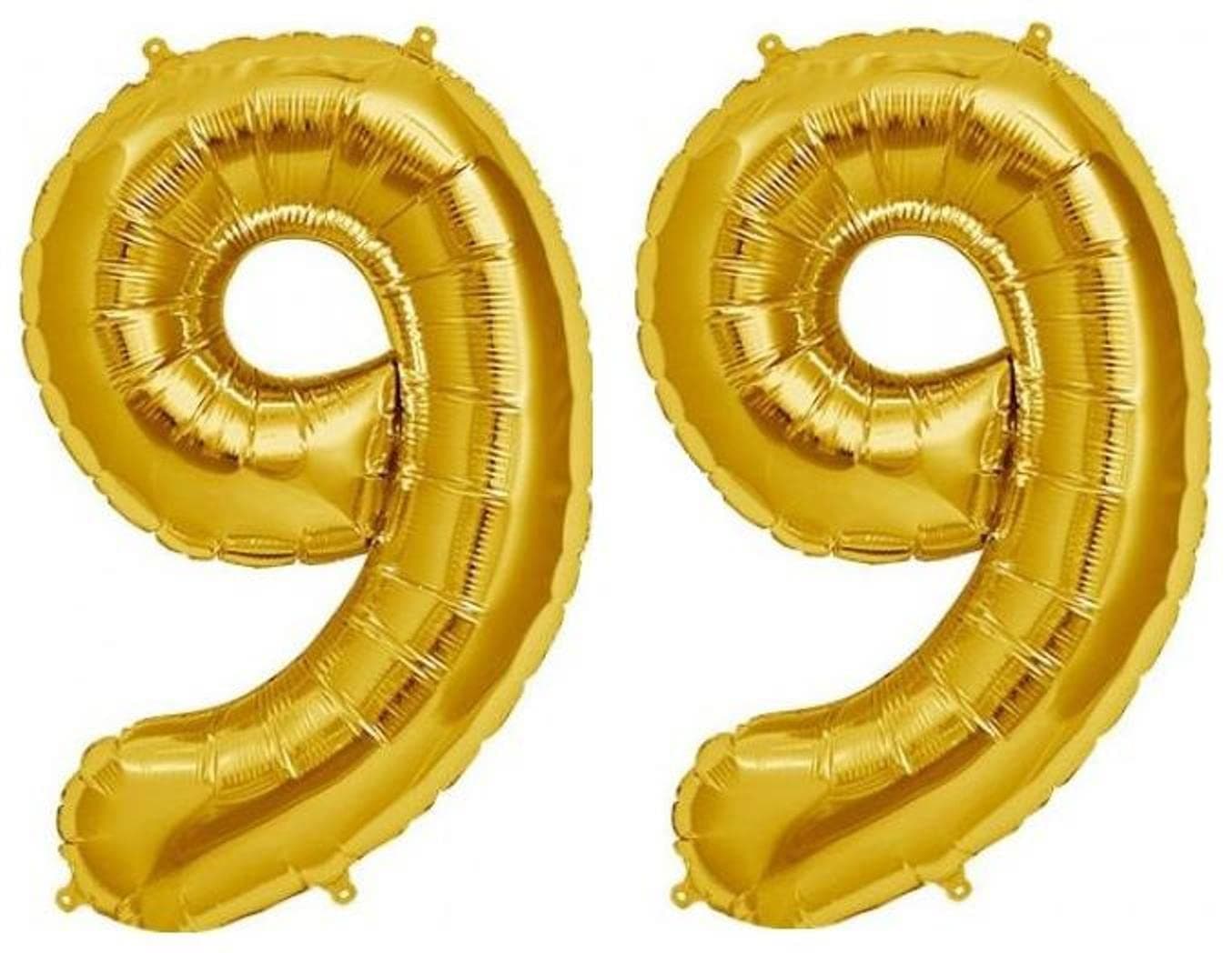 Balloonistics Gold Foil Number 99 Balloon – 16 Inch Golden Foil Number for Custom Age, Year & Phrase Party Decoration (Number 99) thumbnail 1