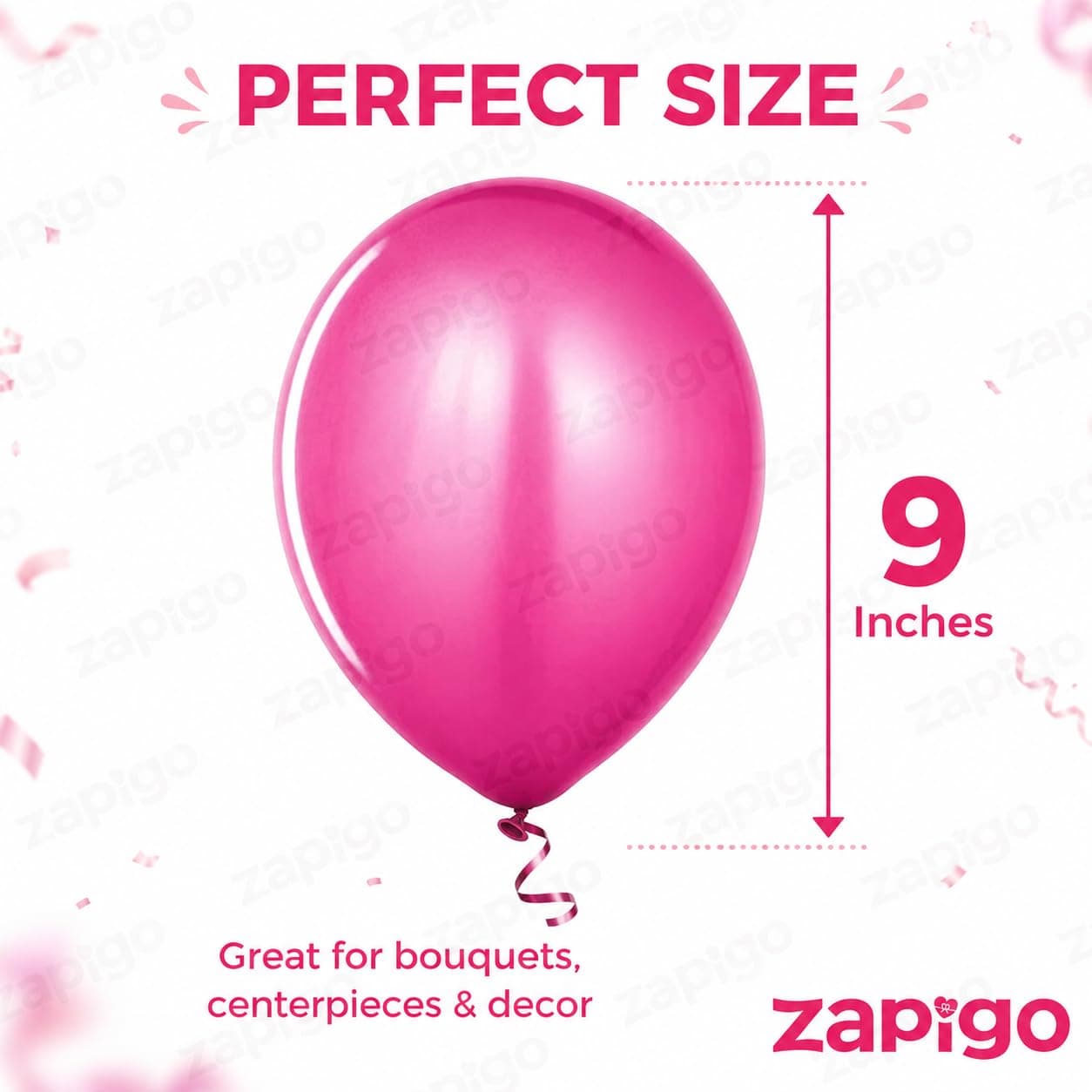 Balloonistics Pink Metallic Latex Balloons – Party Balloons for Birthday & Celebration Decorations thumbnail 3