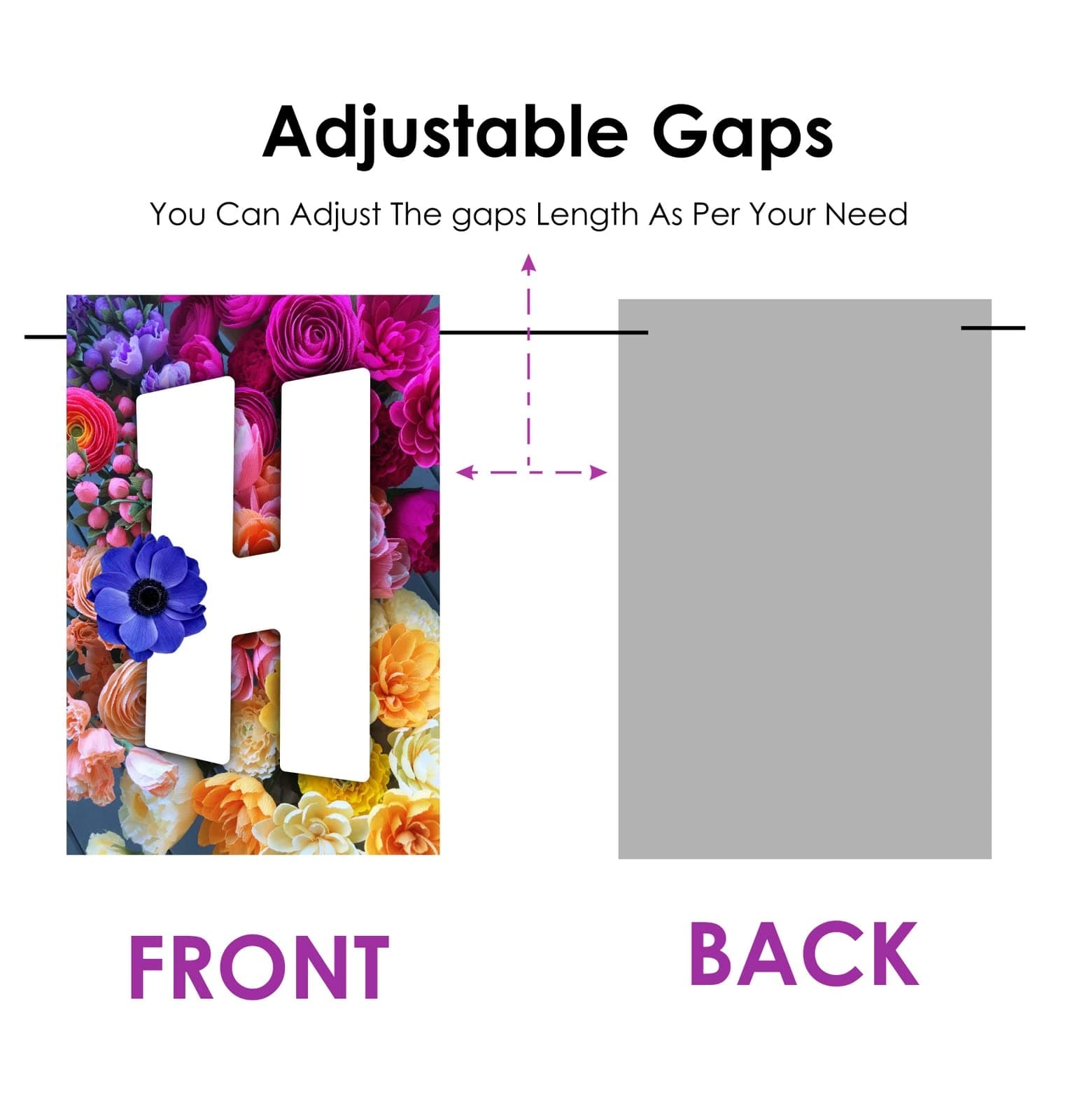 Balloonistics Floral Theme Happy Birthday Banner - Premium Cardstock Garden Party Bunting - Elegant Botanical Flower & Leaf Backdrop for Girls, Women & Spring Birthdays (Happy Birthday Banner) thumbnail 4