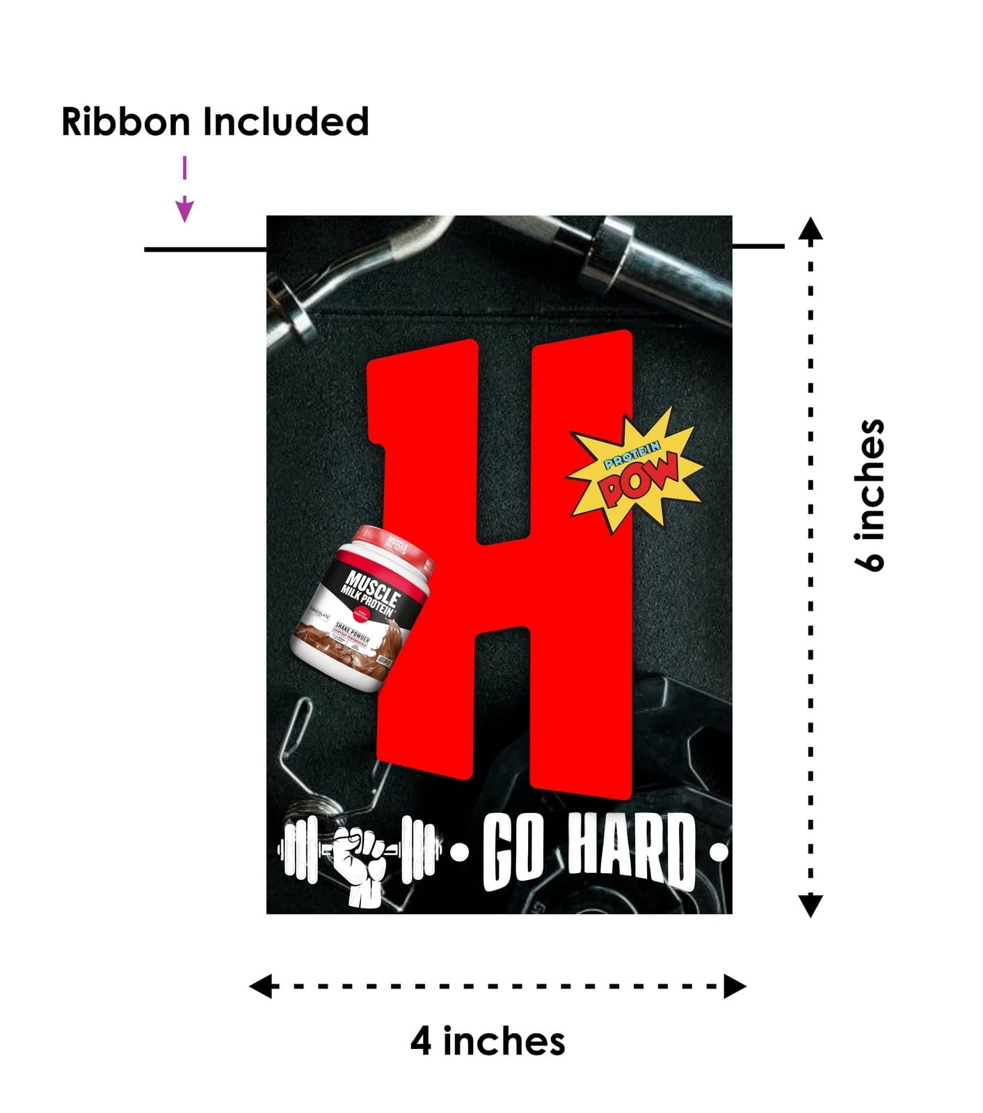Balloonistics Gym Theme Happy Birthday Banner - Fitness & Bodybuilding Cardstock Bunting for Gym Rats - Weightlifting, Crossfit & Workout Party Decorations thumbnail 6