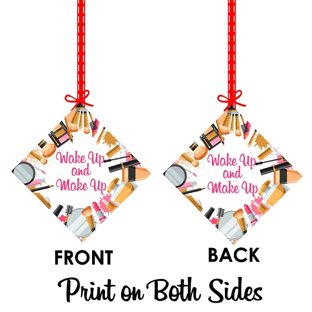 Balloonistics Makeup Theme Happy Birthday Hanging Decorations - Pack of 12 Double-Sided Cardstock Cutouts with Ribbons - Glamour & Cosmetics Party Ceiling Decor, Spa Day & Salon Theme Room Accents (Hangings - Pack of 12) thumbnail 8