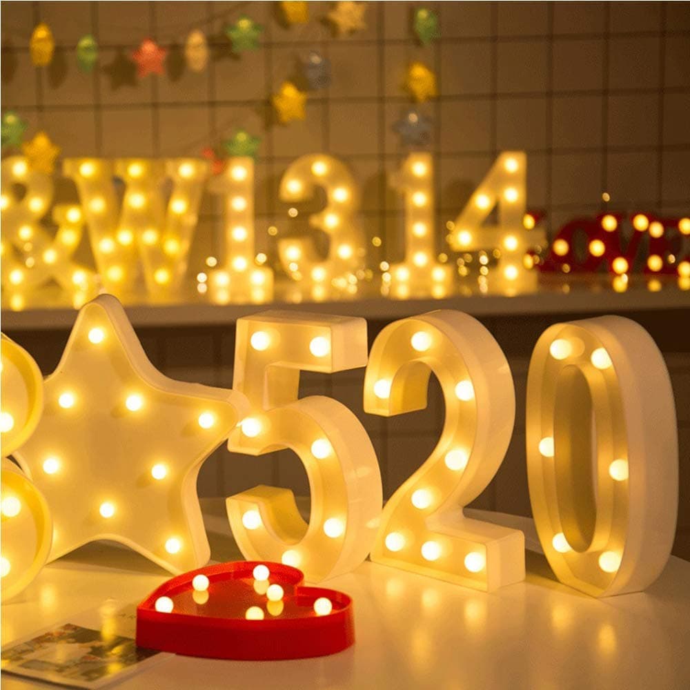 Balloonistics LED Marquee Number 3 Light - 9-Inch Cordless Battery-Operated Warm White Light Up Number Sign for 3rd Birthday, Anniversary, Wedding, Party Decoration, Photo Booth Backdrop thumbnail 7
