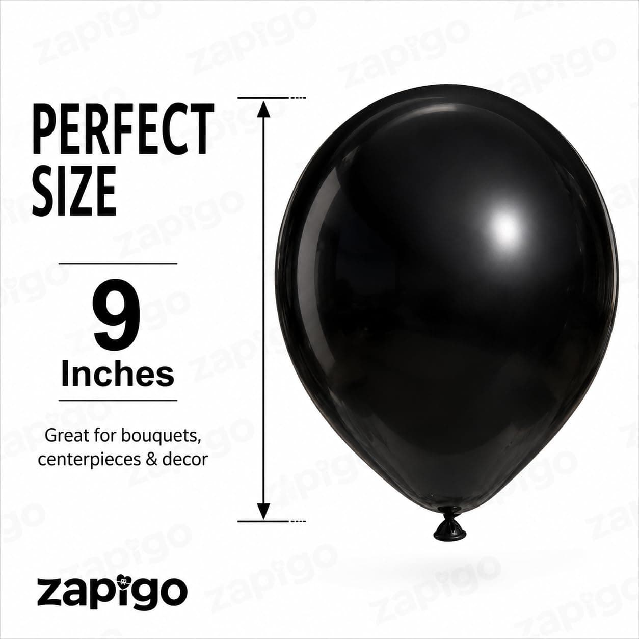 Balloonistics 25-Pack Metallic Pearl Finish Black Latex Balloons – Shiny Glossy Black Balloons for Milestone Birthday, Halloween, Bachelorette & Elegant Party Decoration thumbnail 3