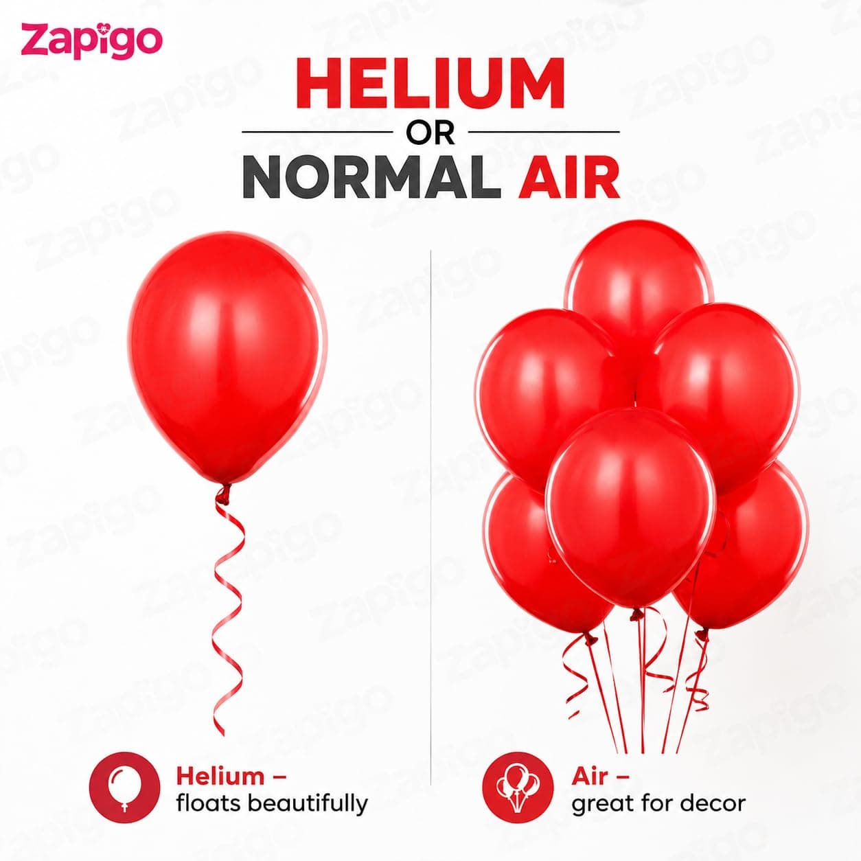 Balloonistics 10 Inch (Pack Of 50) Balloons for Birthday Decoration, Decoration for Weddings, Engagement, Baby Shower, 1st Birthday, Anniversary Party, Birthday Party supplies (Red) thumbnail 4