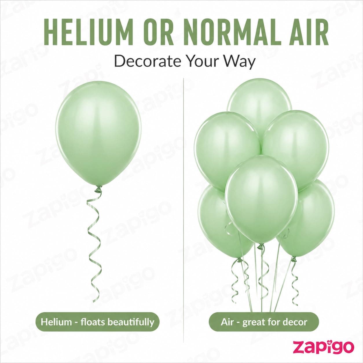 Balloonistics 50-Pack Pastel Green Latex Balloons – Soft Matte Finish Balloons for Baby Shower, Garden Party, Jungle Theme & Birthday Decoration thumbnail 4