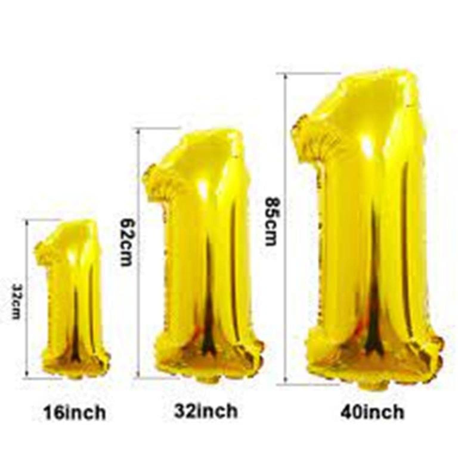 Balloonistics Gold Foil Number 65 Balloon – 16 Inch Golden Foil Number for Custom Age, Year & Phrase Party Decoration (Number 65) thumbnail 5