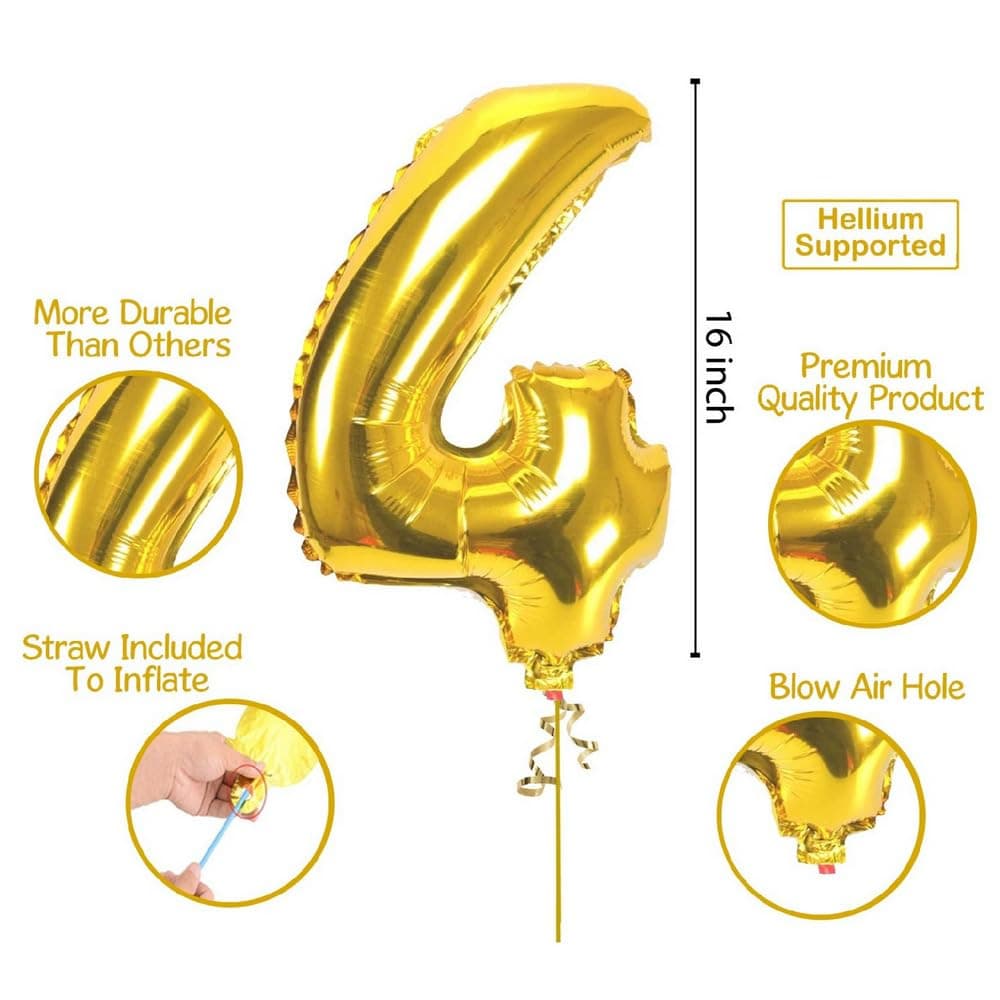 Balloonistics Number 11 Gold Foil Balloon – 17-Inch Metallic Gold “11” Balloon for 11th Birthday & Kids Party Decorations (Gold, Pack of 2) thumbnail 2