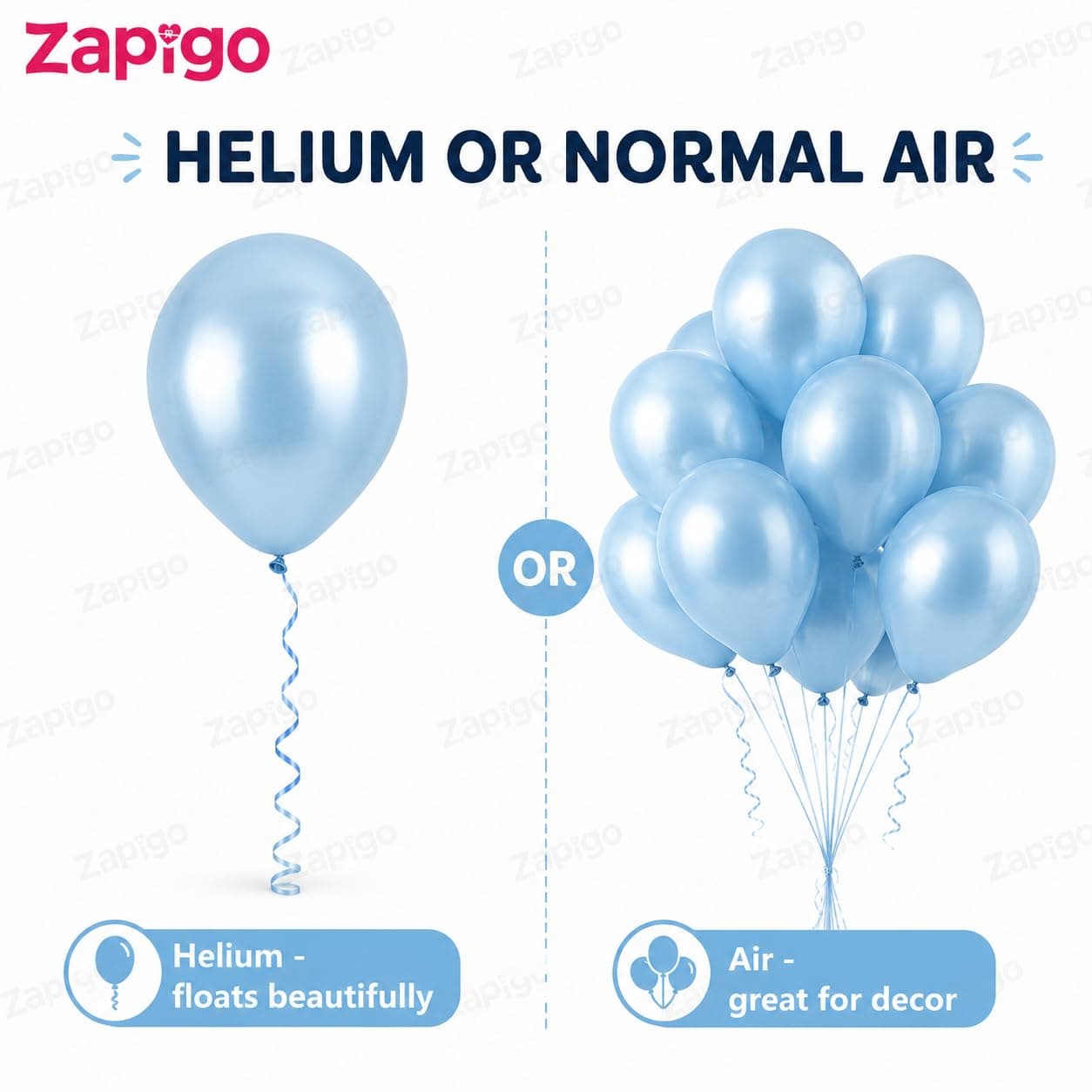 Balloonistics 25-Pack Light Blue Latex Balloons – Solid Colour Balloons for Baby Shower, Boys Birthday, Winter Wonderland Theme & Pastel Party Decoration thumbnail 4
