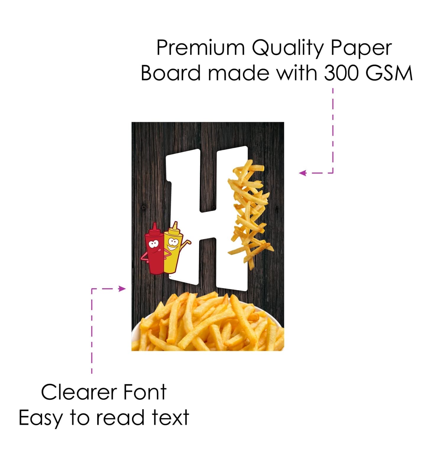 French Fries Theme Happy Birthday Banner - Fast Food & Fry-Day Cardstock Bunting for Kids & Adults - Salty & Sweet Junk Food Party Decorations, Burger & Fries Backdrop thumbnail 4