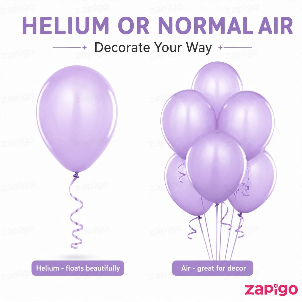 Balloonistics Lavender Latex Balloons – Premium Quality Party Balloons for Birthday, Baby Shower & Pastel Theme Celebration Decoration (Pack of 25) thumbnail 4