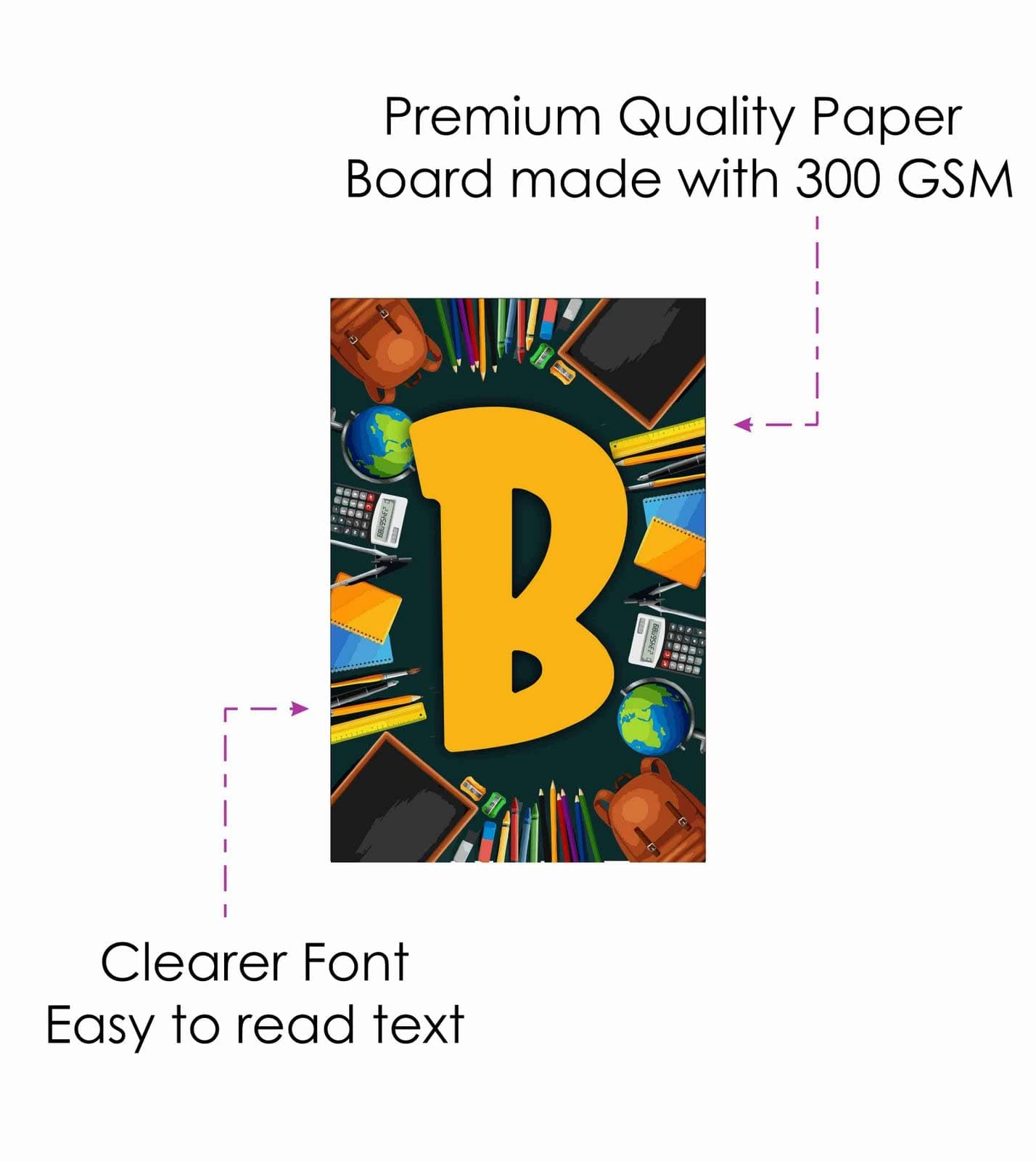 Balloonistics Back to School Banner - School Bus & Stationery Cardstock Bunting for Classroom Decorations - First Day of School Party Supplies, Welcome Back Teacher & Student Backdrop thumbnail 4