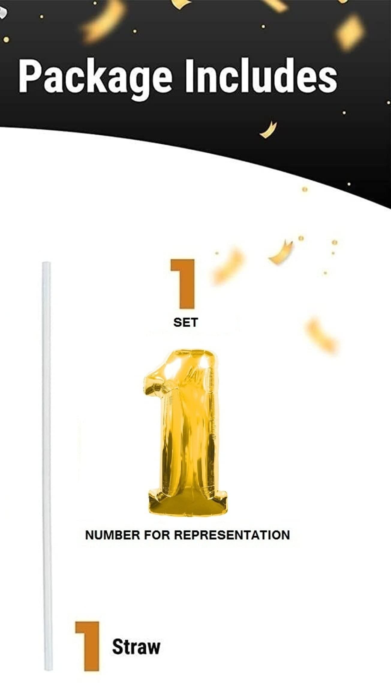 Balloonistics Gold Foil Number 73 Balloon – 16 Inch Golden Foil Number for Custom Age, Year & Phrase Party Decoration (Number 73) thumbnail 4