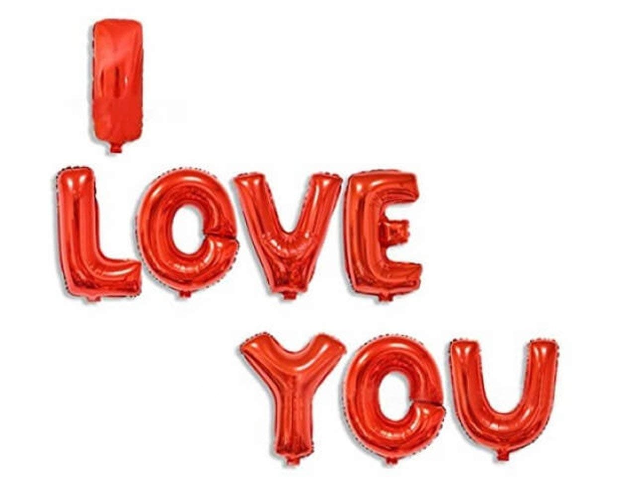 Balloonistics My Party Store Dot Com Love is in The Air Collection (I Love U Red Foil Balloon with Pump) thumbnail 3
