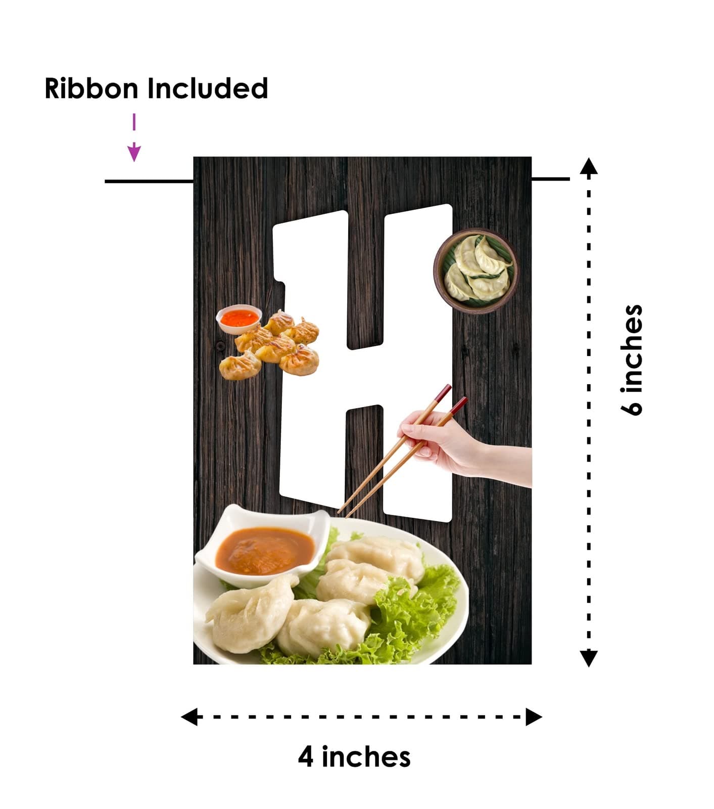 Balloonistics Momos Theme Happy Birthday Banner Premium Cardstock Dumpling Party Decorations Birthday Backdrop for Momo Lovers Including Ribbon thumbnail 5
