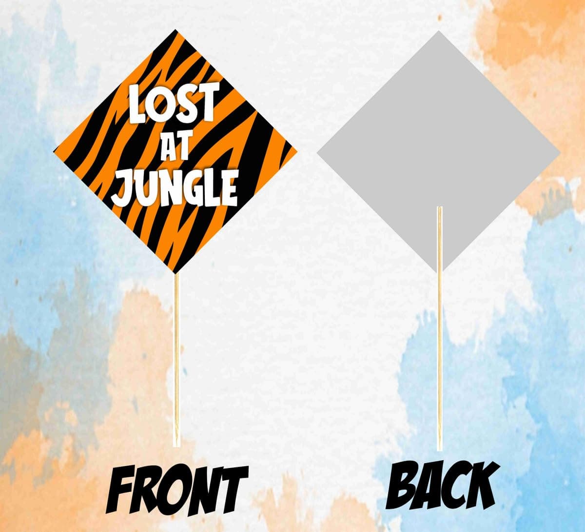 African Safari Theme 10 Pack Photo Booth Props with Bamboo Sticks African Jungle Animal Theme Birthday Party Decorations Premium Cardstock Jungle Safari Party Supplies for Kids & Adults thumbnail 3