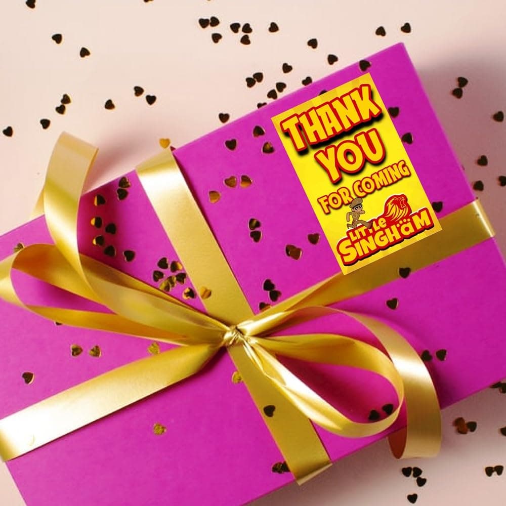 Balloonistics Little Police Singham Theme Thank You Cards for Return Gifts Durable Cardstock Perfect for Kids Birthday (Thank you Cards - Pack of 20) thumbnail 7