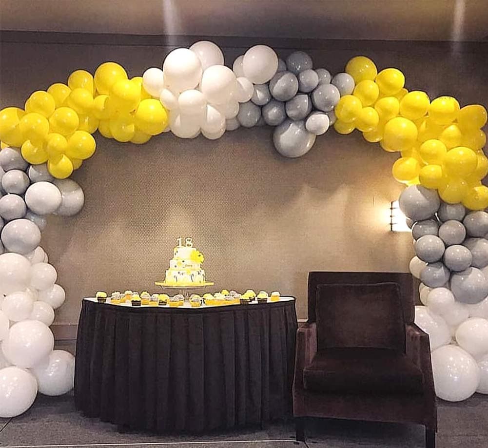 Balloonistics 25-Pack Yellow Latex Balloons – Solid Colour Balloons for Birthday, Tropical Theme, Baby Shower & Sunshine Party Decoration thumbnail 2