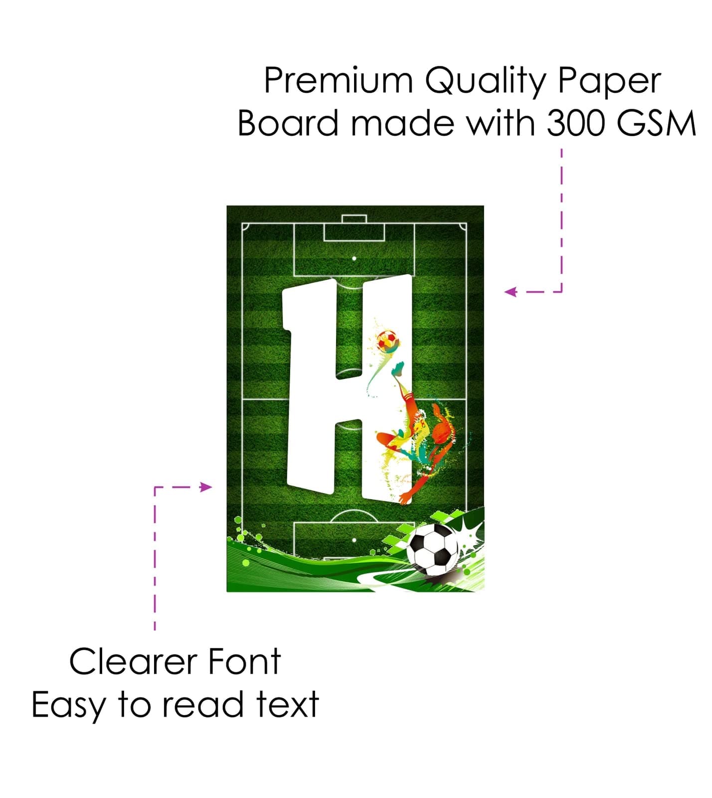 Balloonistics Football Theme Happy Birthday Banner – Sports Soccer Theme Birthday Party Banner for Boys Football Birthday Party Decorations (Pack of 1) thumbnail 5