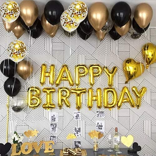 Balloonistics Happy 50th Birthday Gold Foil Balloon Combo – Number 50 Balloon Set for Photo Booth & Party Decoration thumbnail 6