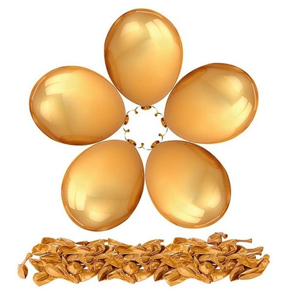 Balloonistics Metallic Gold Latex Balloons – Pack of 50 Premium Golden Party Balloons for Birthday & Anniversary Decoration thumbnail 5