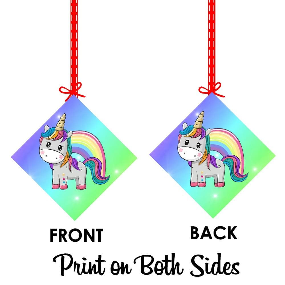 Balloonistics Unicorn Theme Hanging Decorations Double-Sided Cardstock Party Cutouts Birthday Decor for Girls Includes Ribbons (Hangings - Pack of 12) thumbnail 8