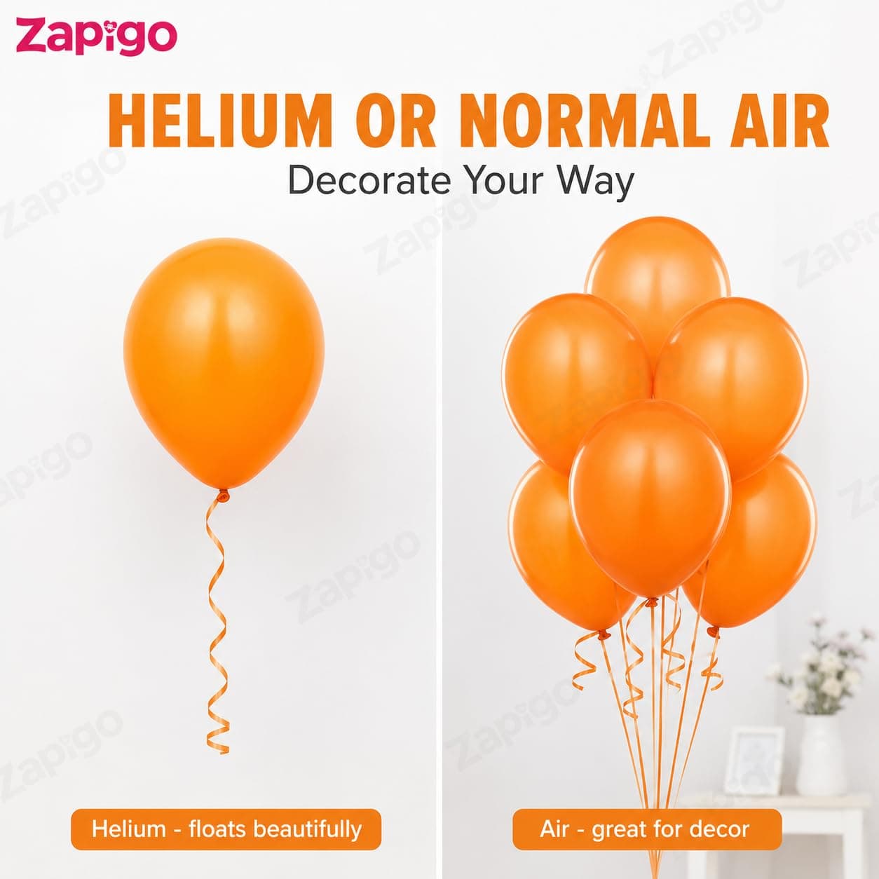Balloonistics 10 Inch (Pack Of 50) Balloons for Birthday Decoration, Decoration for Weddings, Engagement, Baby Shower, 1st Birthday, Anniversary Party, Birthday Party supplies (Orange) thumbnail 4