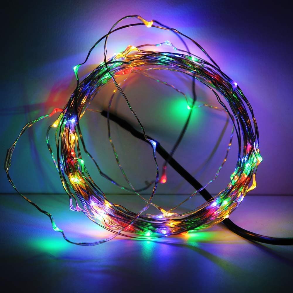 Balloonistics Battery Powered Copper Wire LED String Lights – 3M Fairy Lights for Bedroom, Diwali, Christmas & Party Decoration (Multicolour, Pack of 1) thumbnail 5